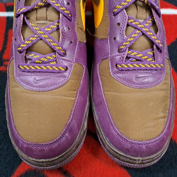 %Size 12 Men Nike Air Force 1 Low Insideout Bison Pro Gold-Vintage A 14